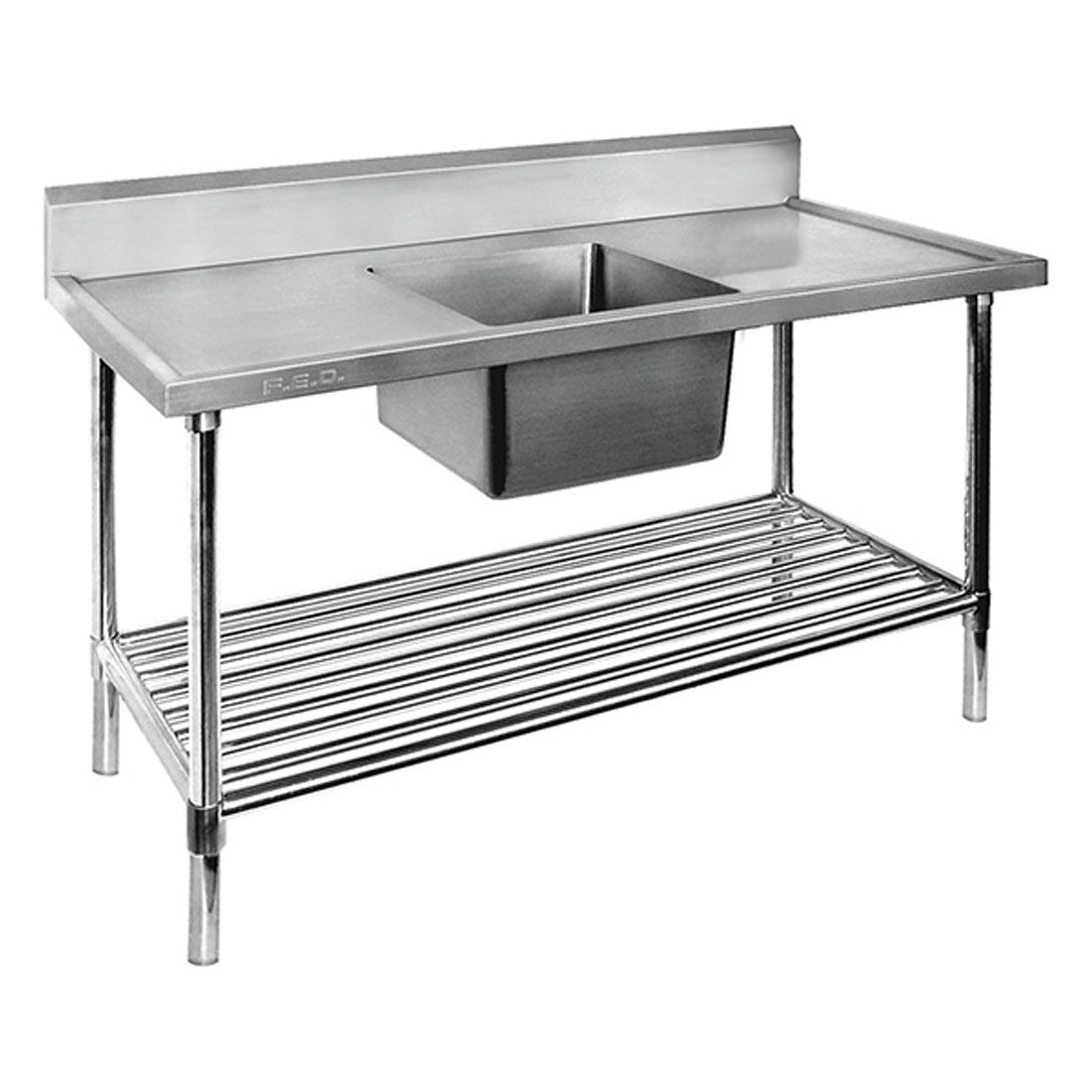 Modular Systems SSB6-1200C/A Single Centre Sink Bench & Pot Undershelf