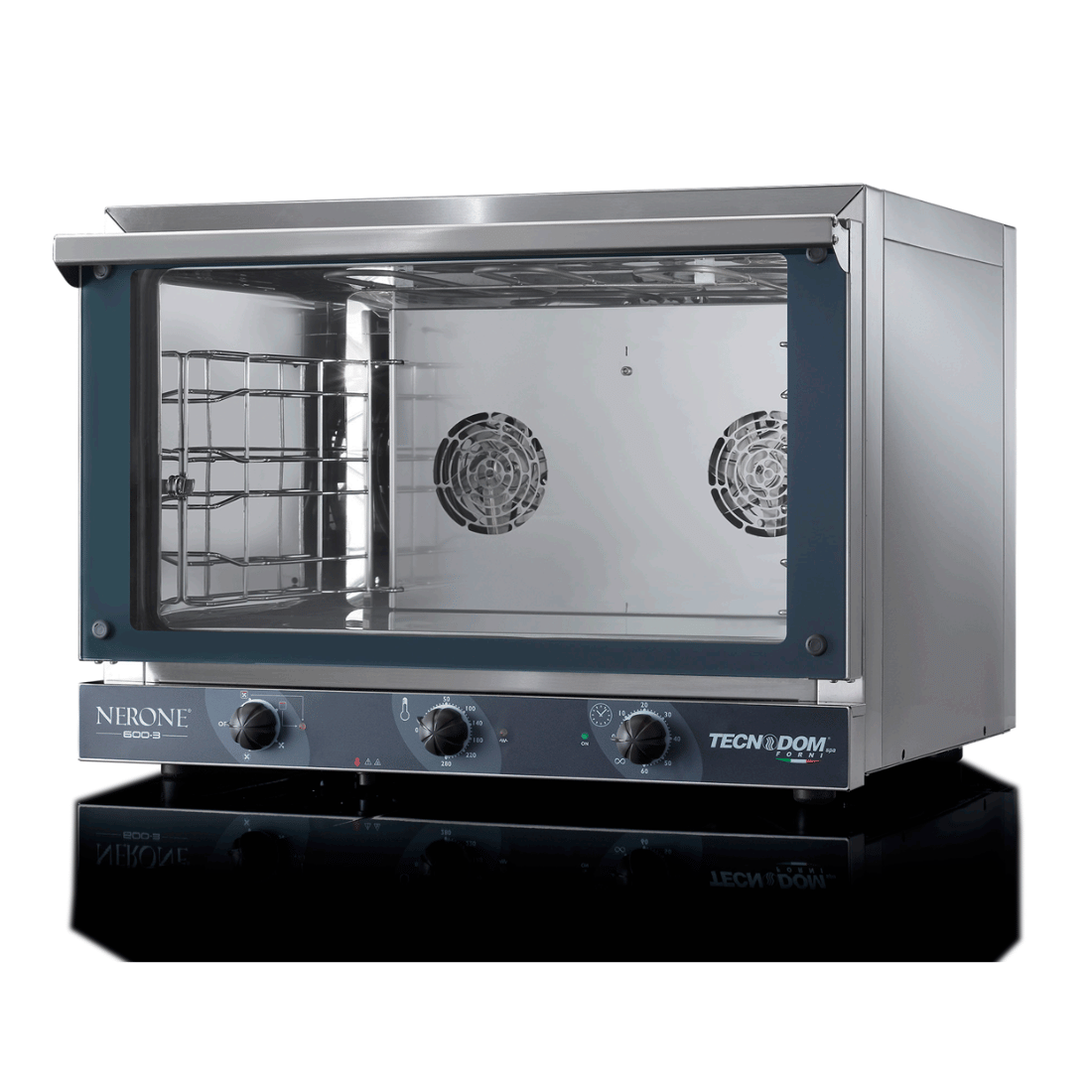 Tecnodom TDE-3BG Nerone EKO 600x400 Tray Convection Oven with Grill