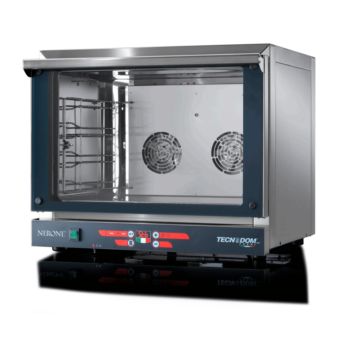 Tecnodom TDE-4CGND Nerone EKO Digital GN 1/1 Tray Convection Oven