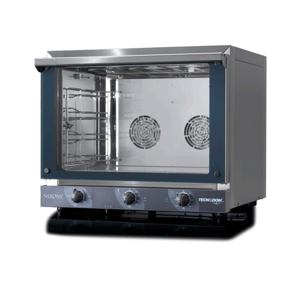Tecnodom TDE-4CGNG Nerone EKO GN 1/1 Tray Convection Oven with Grill