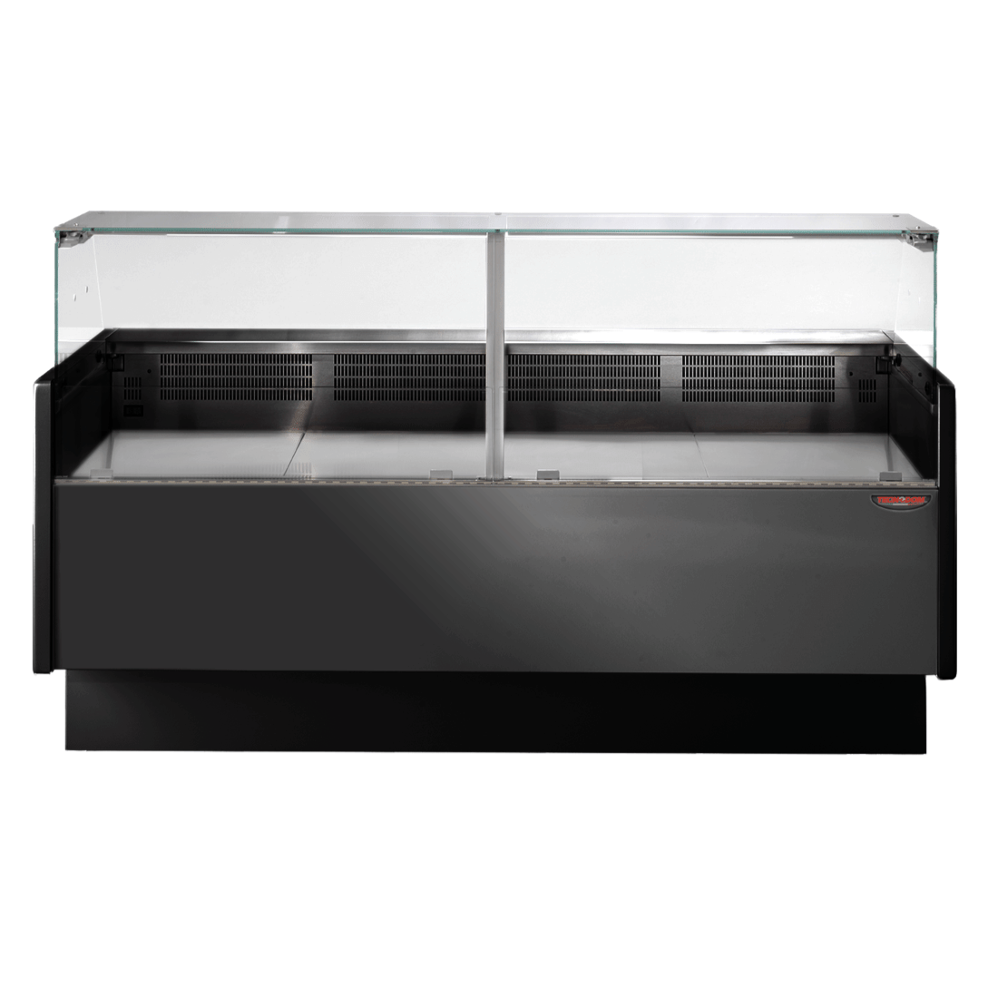 Tecnodom TDMR-0820B Serie MR80 Black 2000mm Wide Deli Display with Storage and Castors