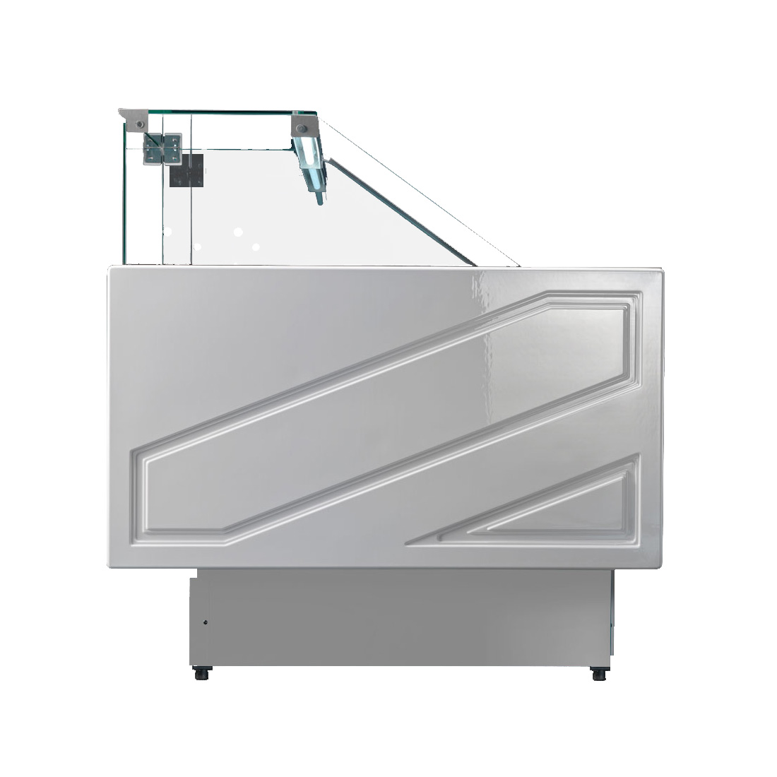 Tecnodom TMDR-0920B Series MR 2000mm Wide Deli Display with Storage and Castors