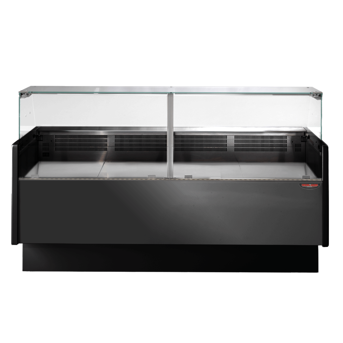 Tecnodom TDMR-0920B Serie MR9.5 Black 2000mm Wide Deli Display with Storage and Castors