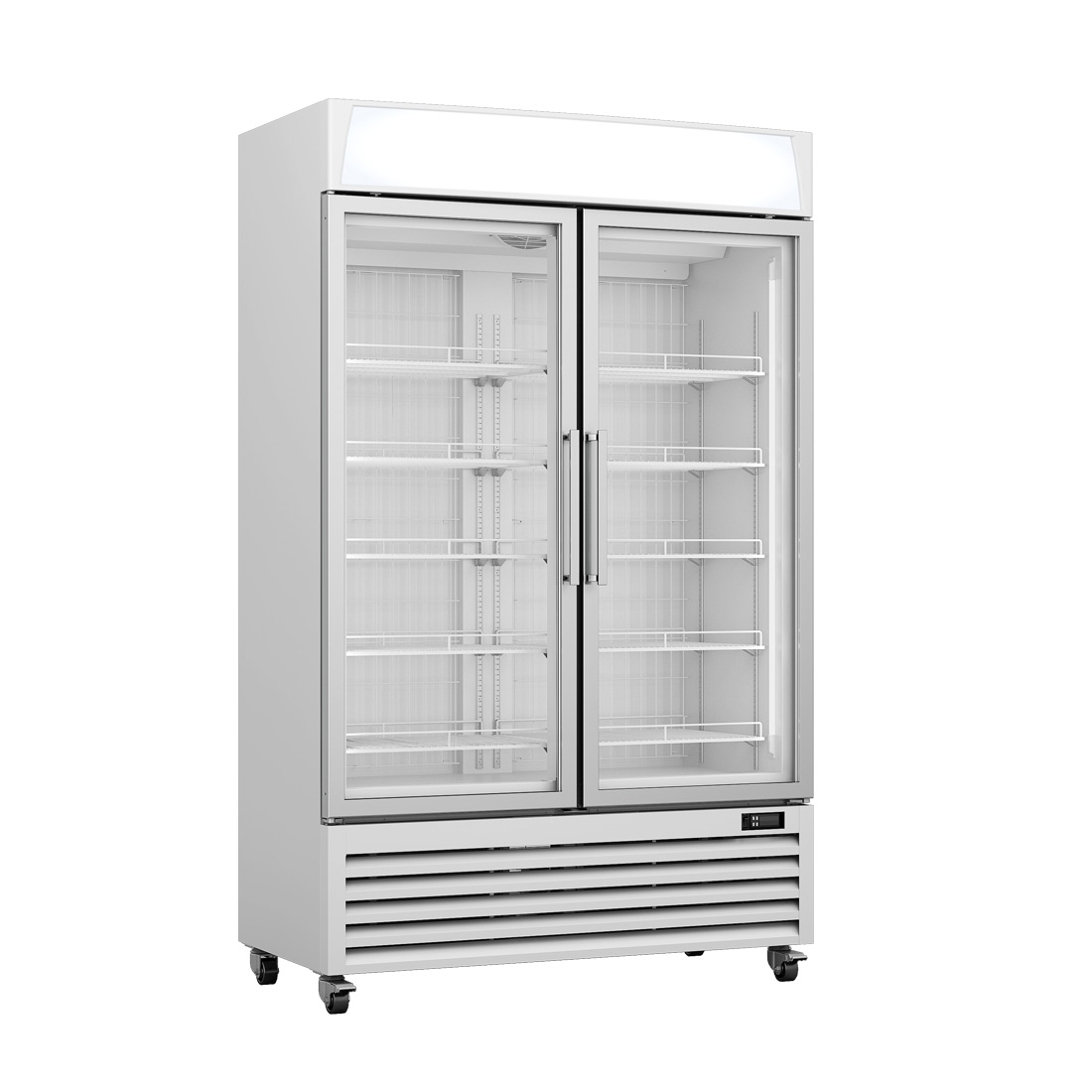 Thermaster LG-800PF Upright Double Glass Door Freezer