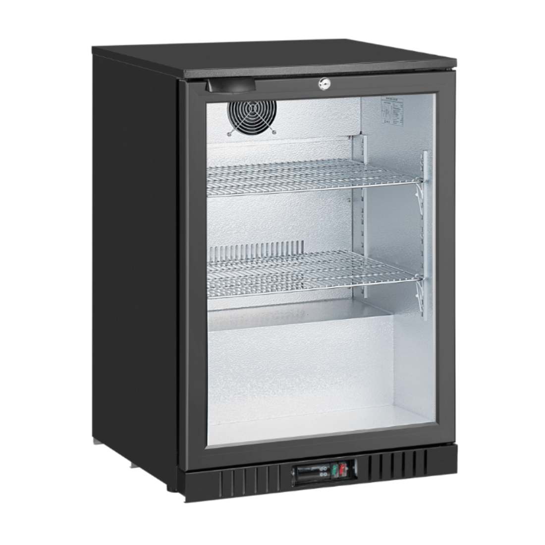 Thermaster LG-138TD Under Bench single Heated Glass Door Bar Fridge/Cooler with heater switch