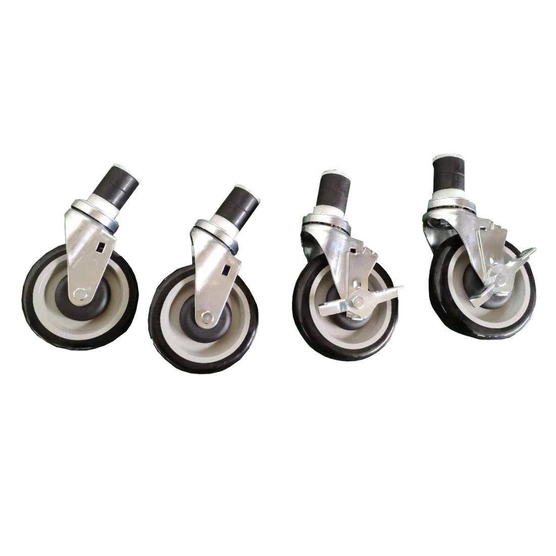 Modular Systems CASTOR-D61 Modular System Castor Set for Economic Stainless Steel Benches