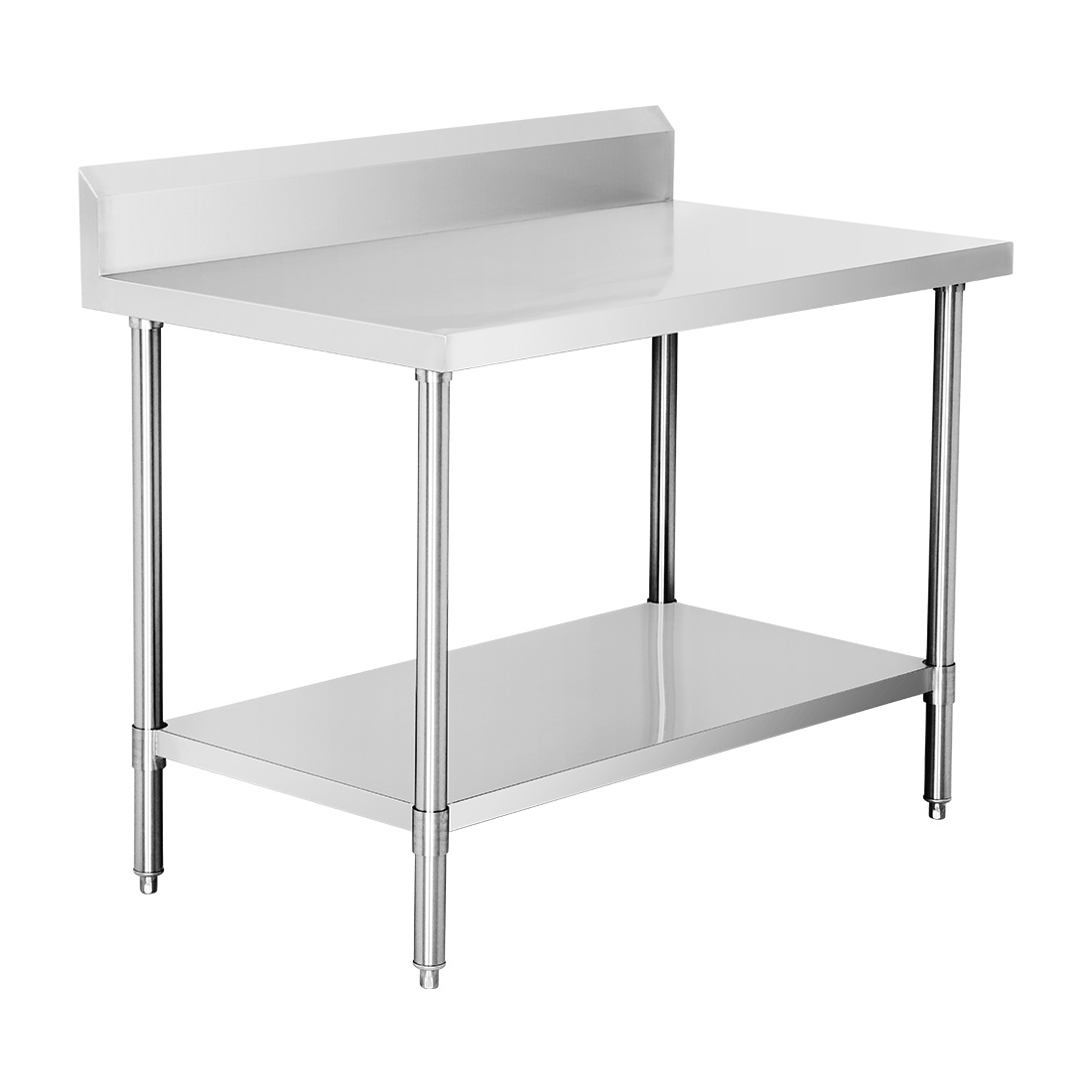 Premium 304 Grade Stainless Steel Work Bench With Undershelf & Splashback 700 Deep - group-WBB7