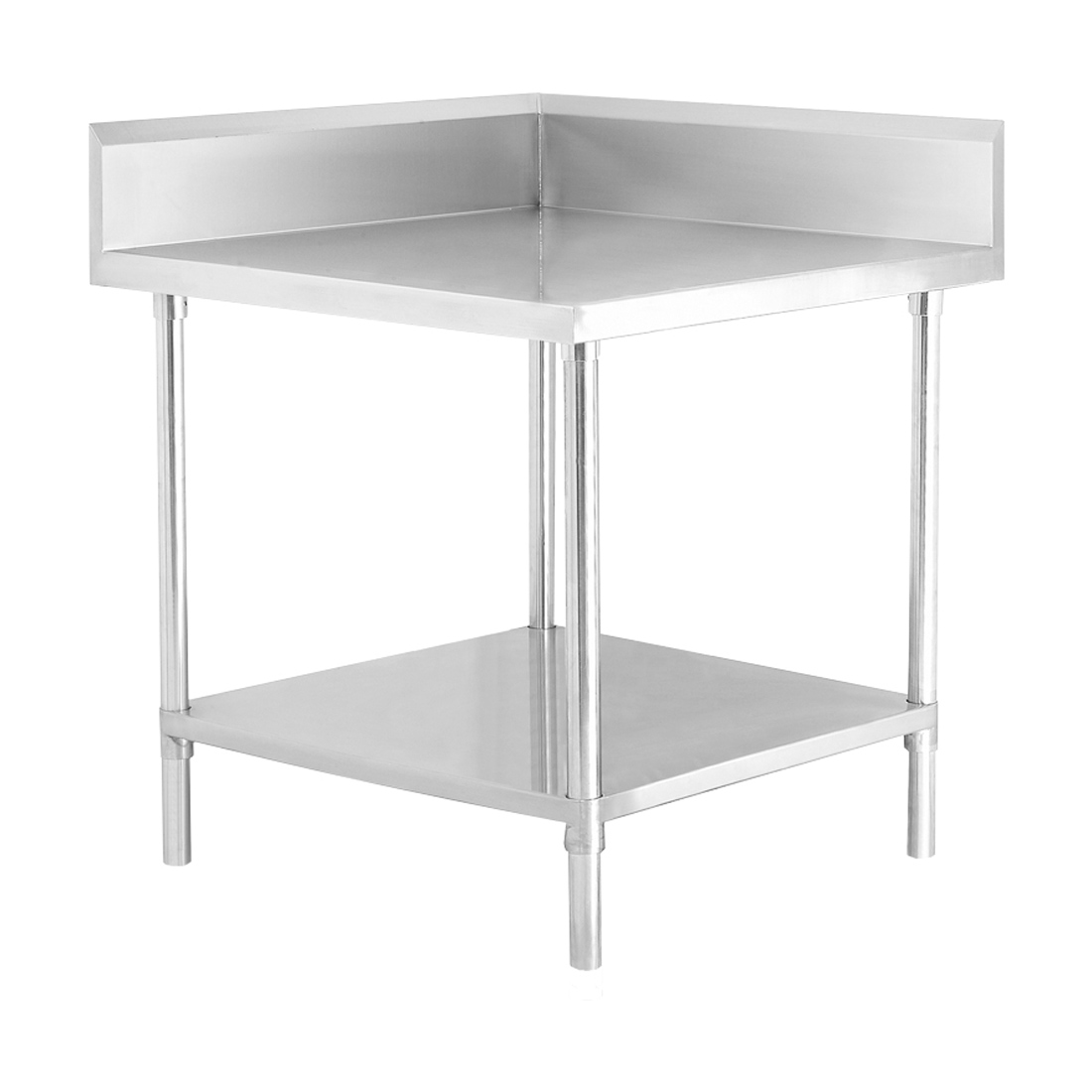 Modular Systems WBCB6-0600/A Corner Workbench with 150mm Splashback & Undershelf