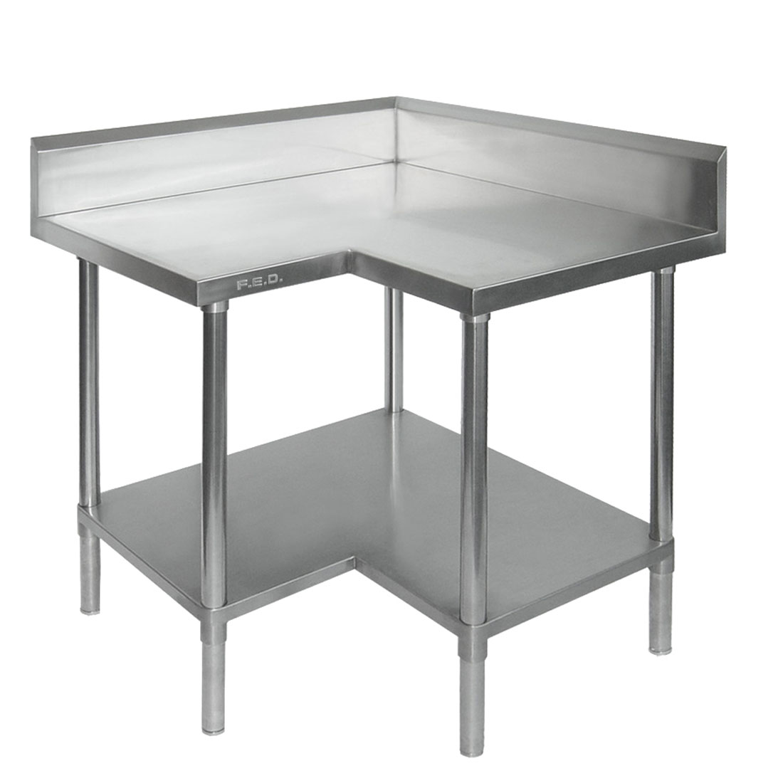 Modular Systems WBCB6-0900/A Corner Workbench, 150mm Splashback & Undershelf