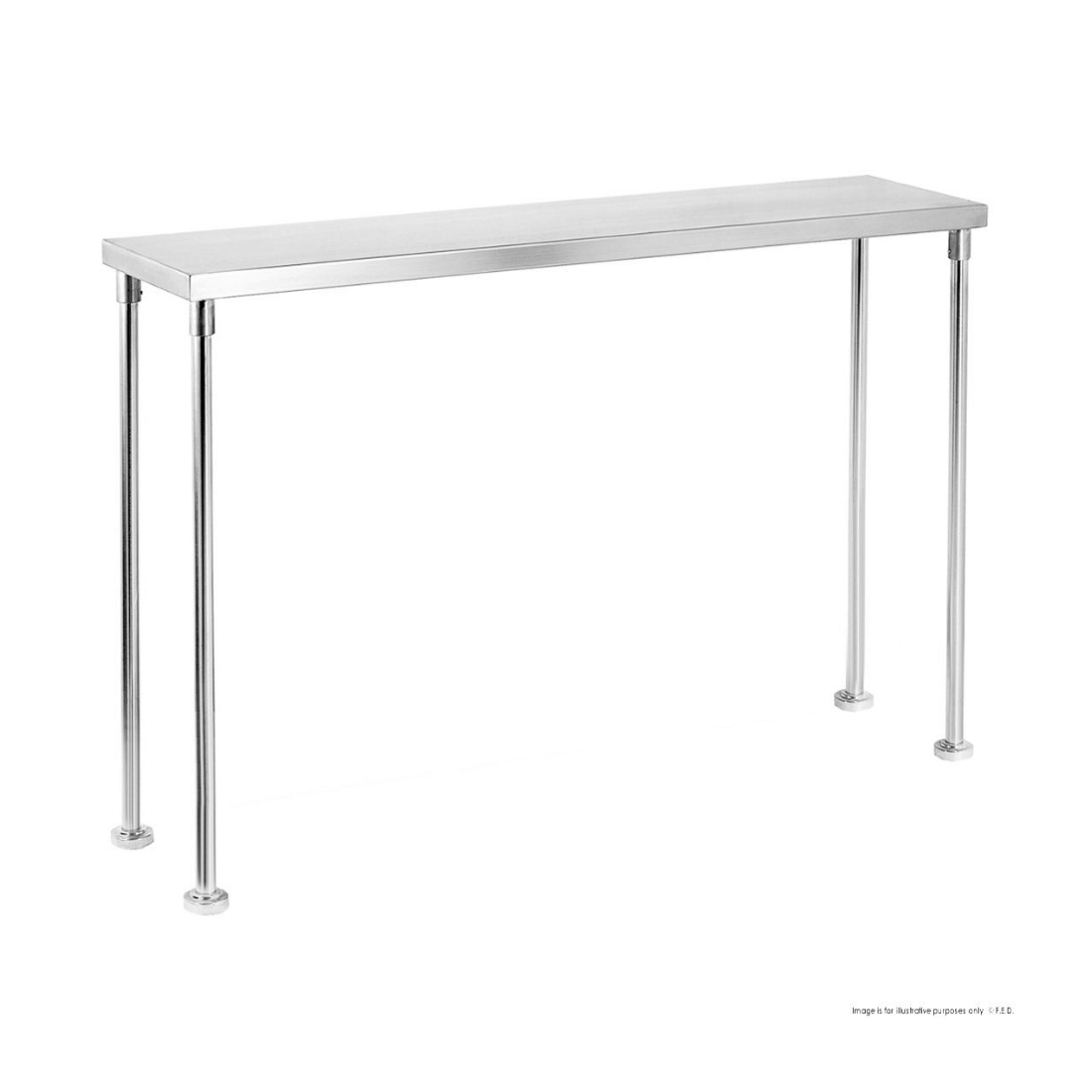 Modular System Single Tier 400mm Deep Workbench Overshelf 450mm High - Group-WBO1-400mmd