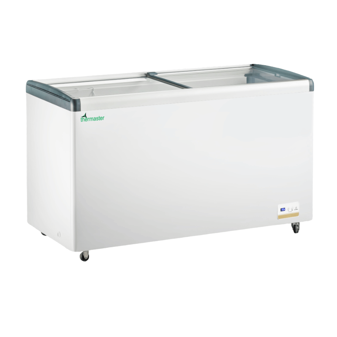 Thermaster WD456G 456L Chest Freezer with Flat Glass Sliding Lids