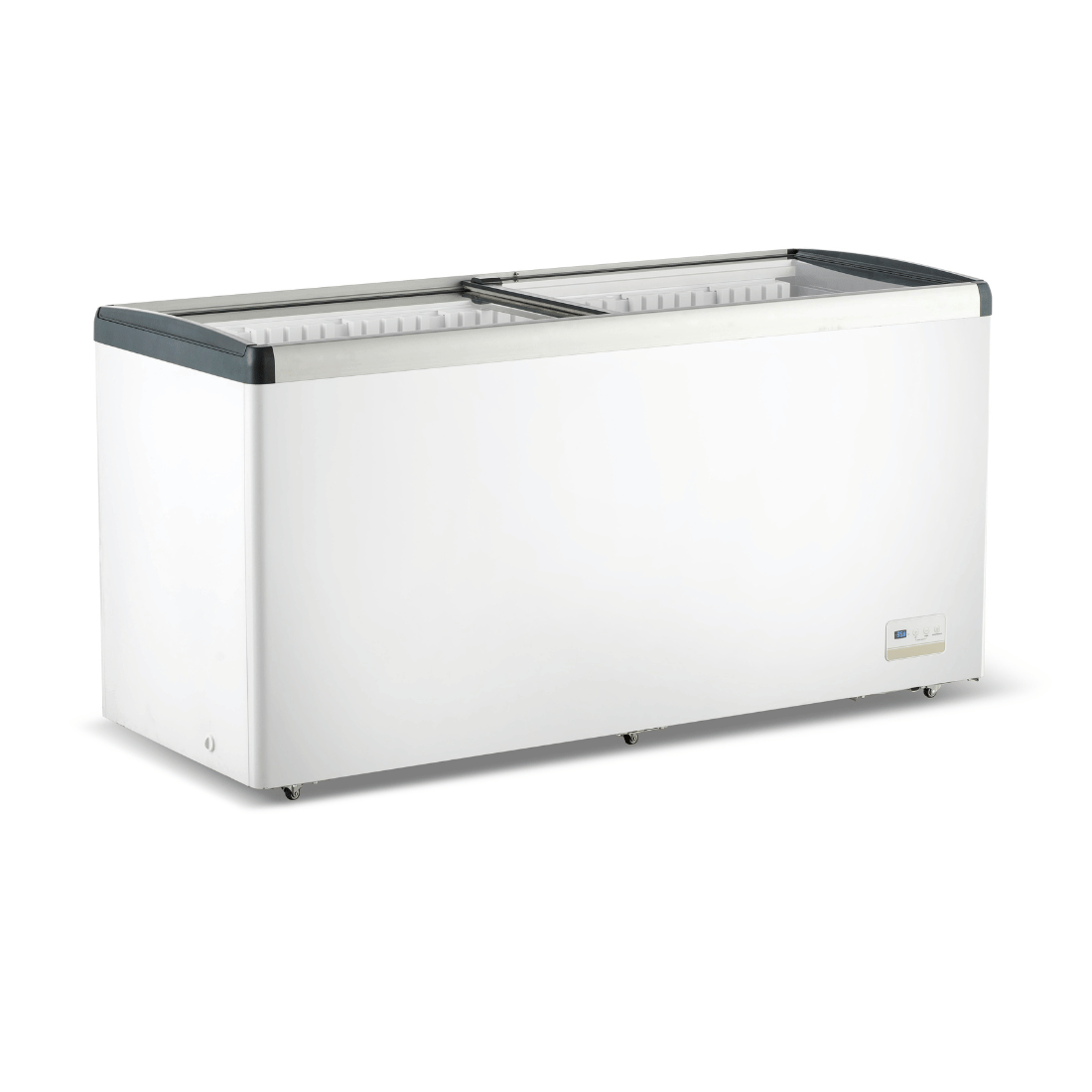 Thermaster WD516G 516L Chest Freezer with Flat Glass Sliding Lids