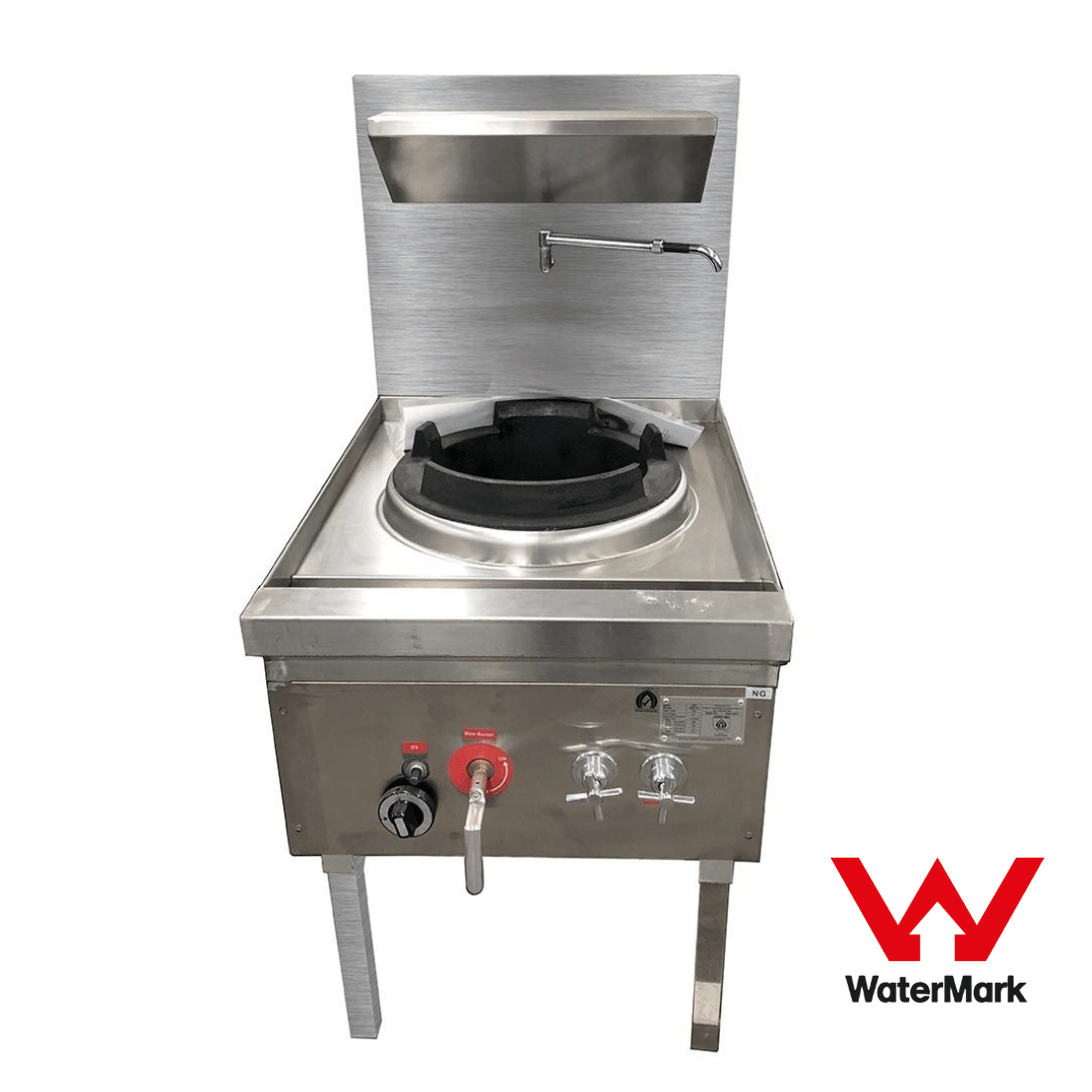 Gasmax WW-1N Stainless Steel Waterless Nature Gas Single Wok