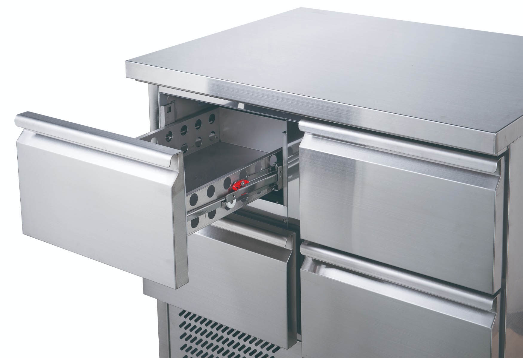 FED-X XGNS900-4D Four Drawer Compact Workbench Fridge