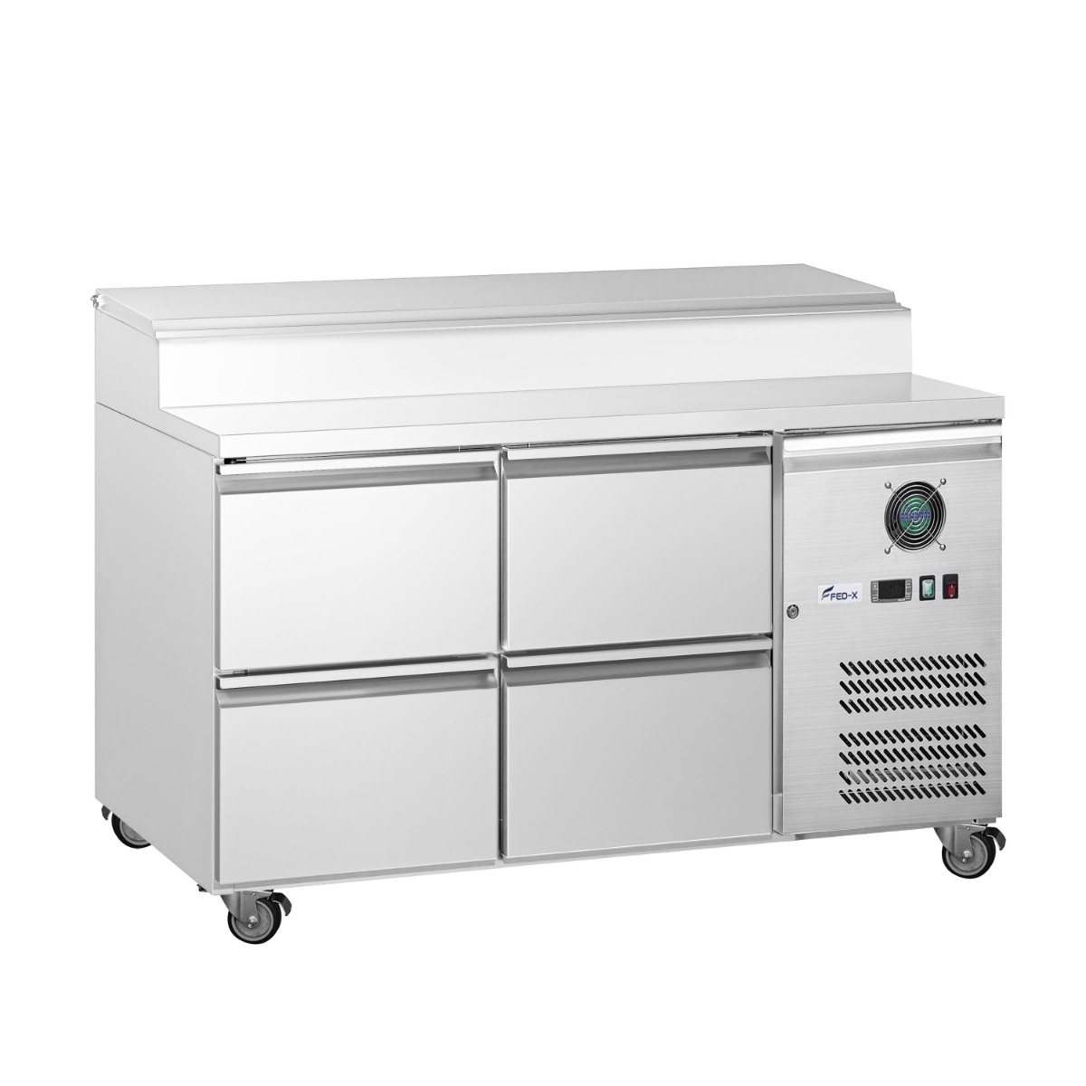 FED-X XSS7C13S2V-4D S/S Four Drawer Sandwich Counter