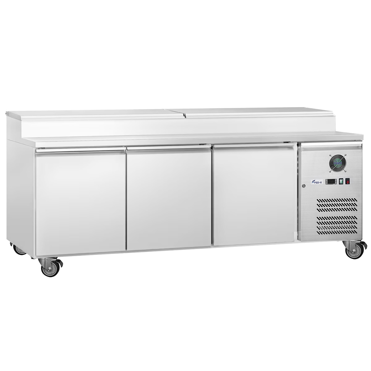 FED-X XSS7C18S3V S/S Three Door Sandwich Counter