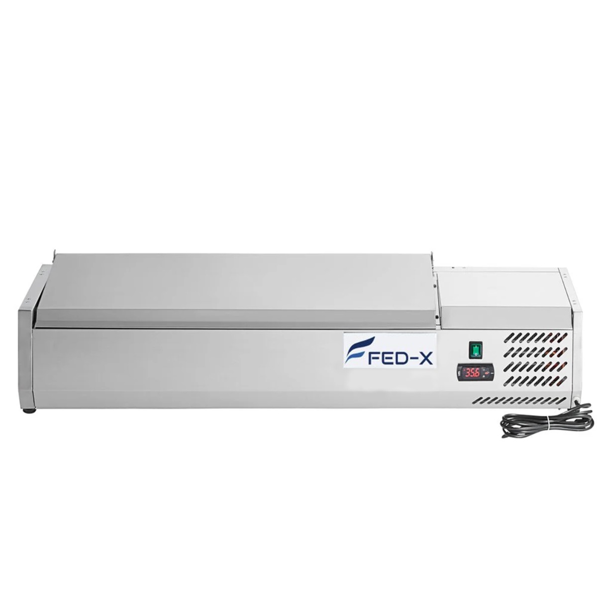 FED-X XVRX1200/380S Salad Bench with Stainless Steel Lid