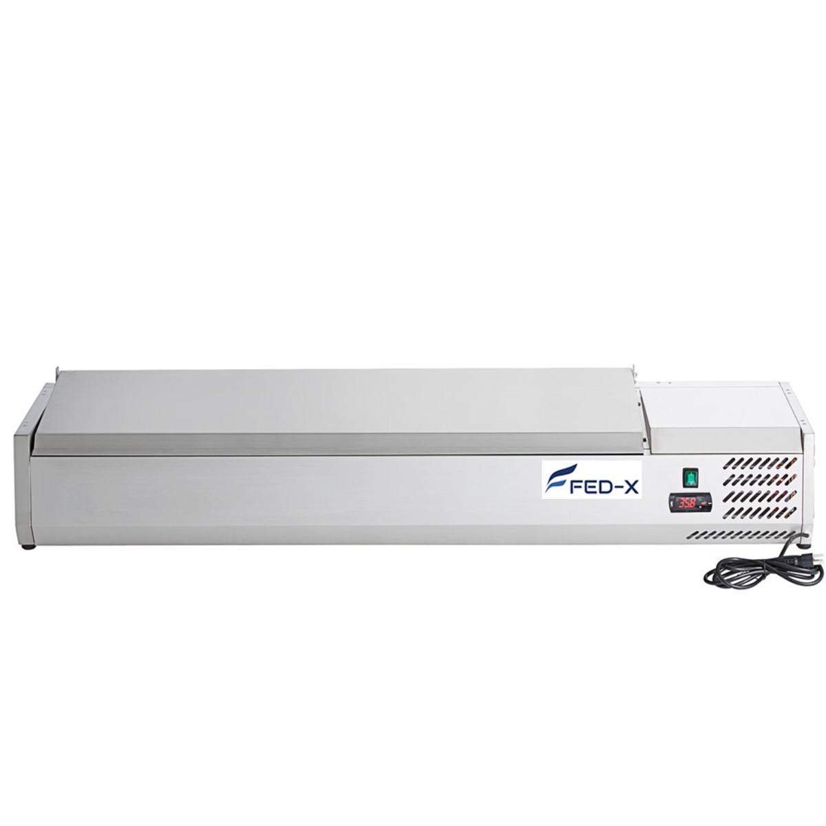 FED-X XVRX1500/380S Salad Bench with Stainless Steel Lid
