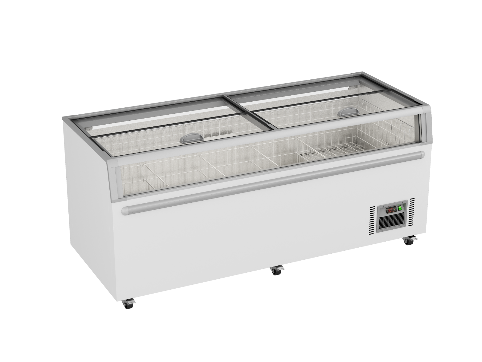 Thermaster ZCD-L210G Supermarket Island Freezer with Glass Sliding Lids