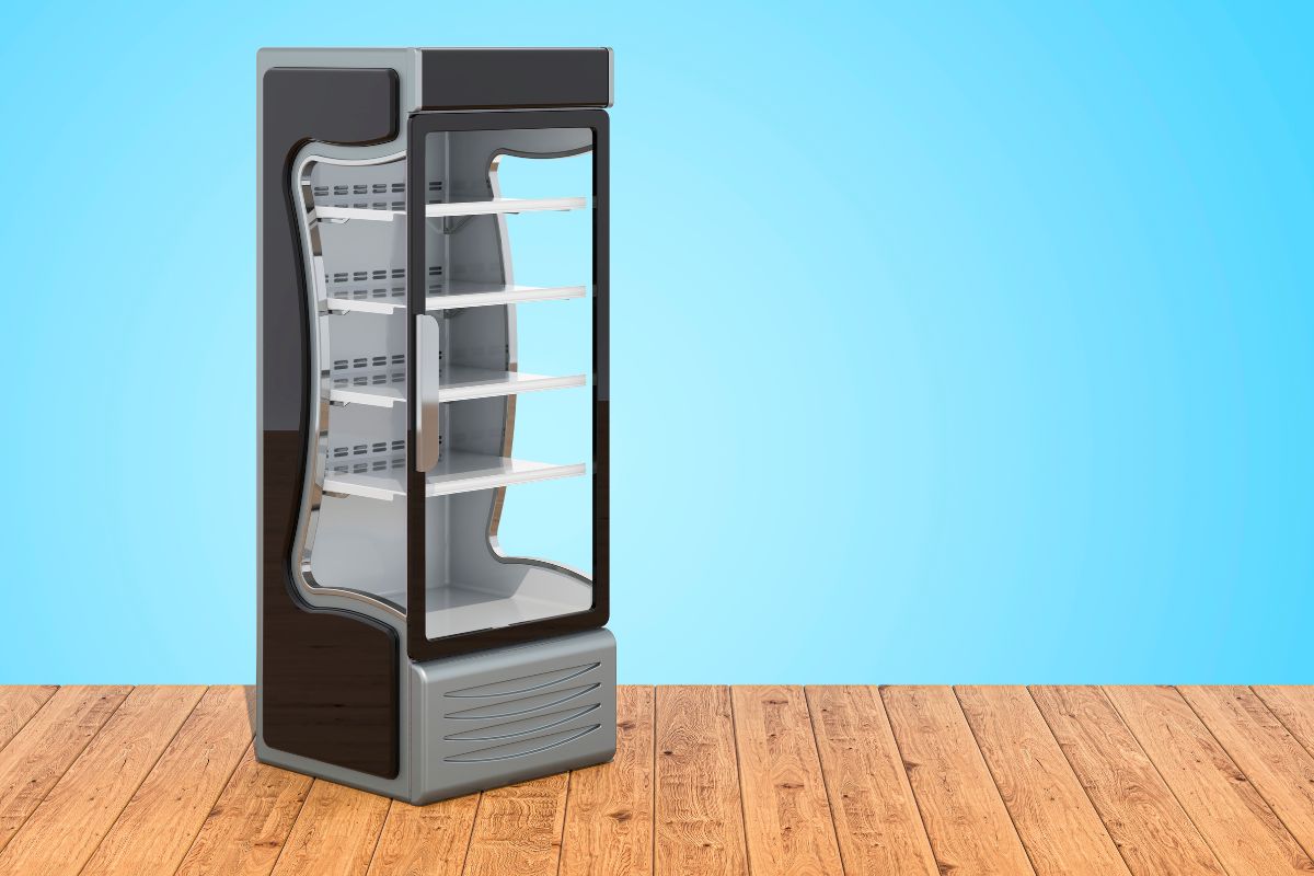 empty commercial freezer