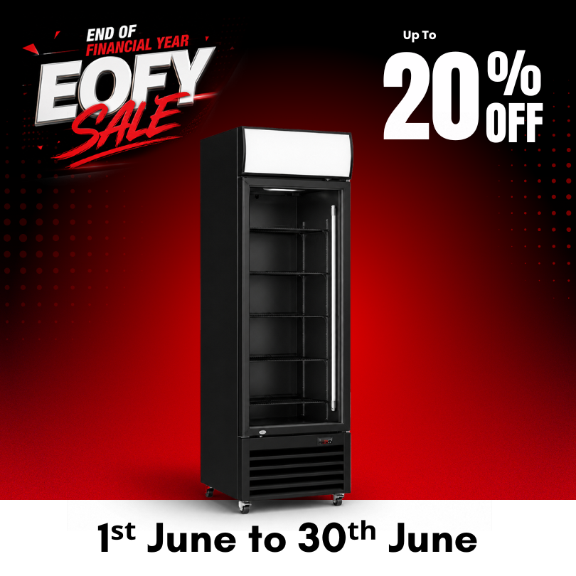 Upright fridge freezer