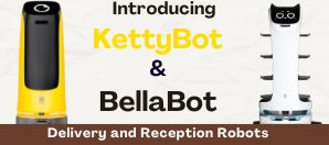 Ketty and Bella Delivery and Reception Robots