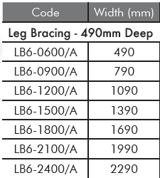 LB6 leg bracing